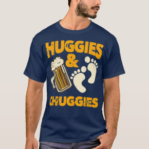 Camiseta Huggies and Chuggies  Funny Future Father Party