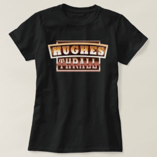 Camiseta Hughes/t-shirt senhoras do encalço