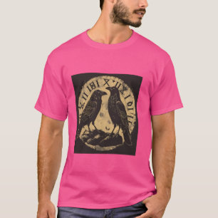 Camiseta Hugin & Munin O Mito Nórdico Viking de Ravens Odin