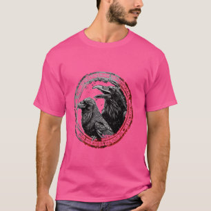 Camiseta Hugin & Munin O Mito Nórdico Viking de Ravens Odin