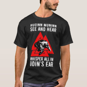 Camiseta Huginn Muninn Odin RavenGod Wotan Thor