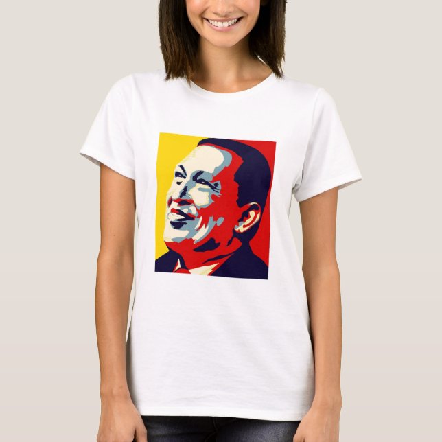 Camiseta Hugo Chavez - estilo Obama Hope (Frente)