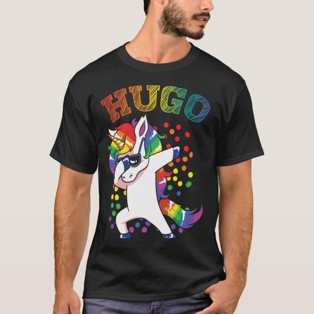 Camiseta Hugo Dabbing Unicorn (Frente)