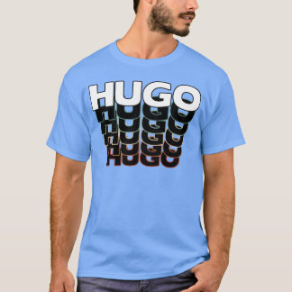Camiseta Hugo Divertido Retro Antigo Pôr do Sol Hugo Anos 8