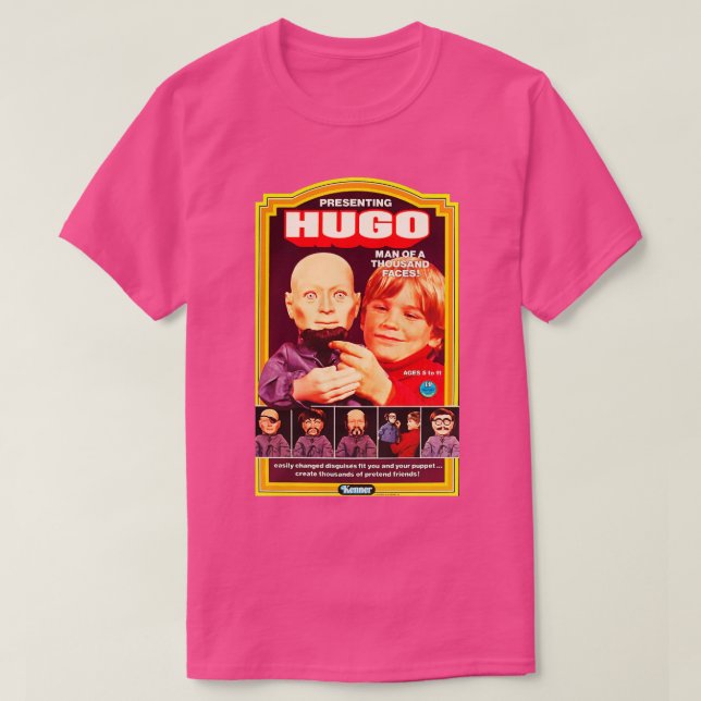 Camiseta HUGO Homem de Mil Rostos (Frente do Design)