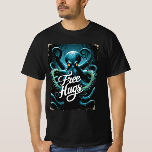 Camiseta Hugs Gratuitos Octopus Squid Pro Hug