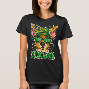 Camiseta Hugvyn 100 Dias De Escola Caça De Veado Meninos Ca
