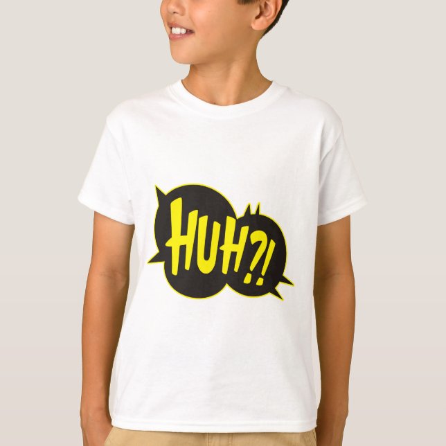 Camiseta Huh crescimento Splat dos desenhos animados (Frente)