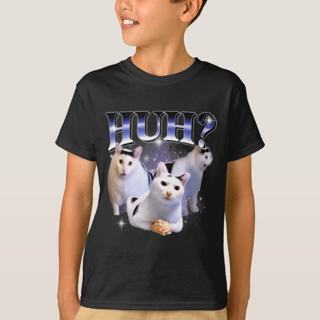 Camiseta Huh Funny Dank Cat Stud Oddly Bootleg Specific Dan (Frente)