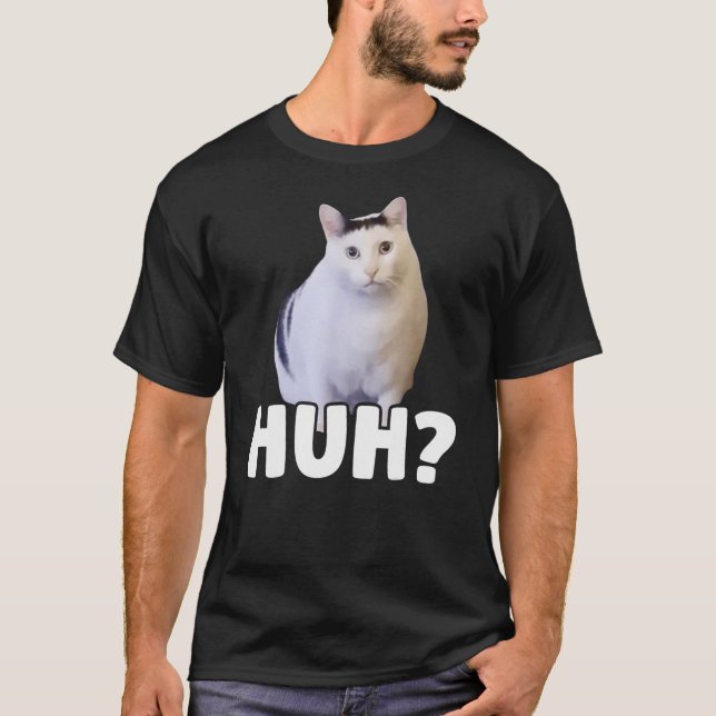 Camiseta Huh Meme Cat (Frente)