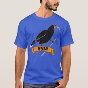 Camiseta Huia Extinct - Pássaro da Nova Zelândia