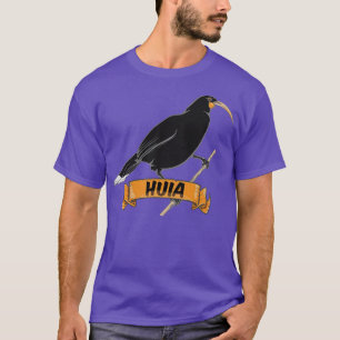 Camiseta Huia Extinct - Pássaro da Nova Zelândia