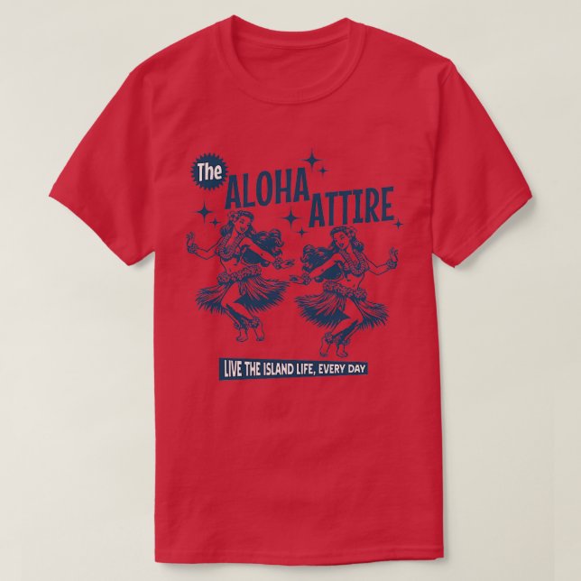 Camiseta Hula Girl (Frente do Design)