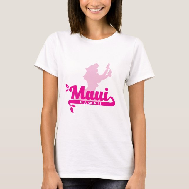 Camiseta Hula Girl Maui Hawaii T-Shirt (Frente)