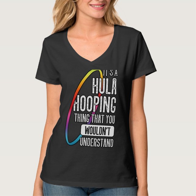 Camiseta Hula Hoop Gymnastic Trainer Hooping Dancer Entusia (Frente)