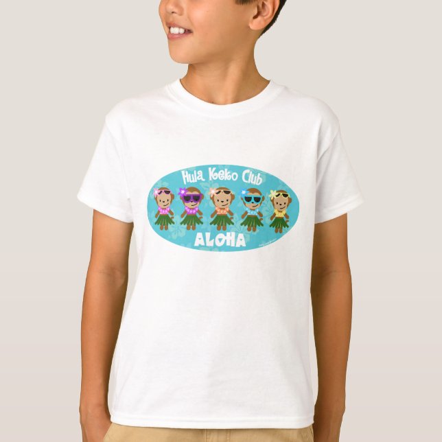 Camiseta Hula Monkey Club ALOHA - Kids Sweet (Frente)