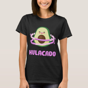 Camiseta Hulacado Hullern Avodcado Hula Hoop para Mulheres 