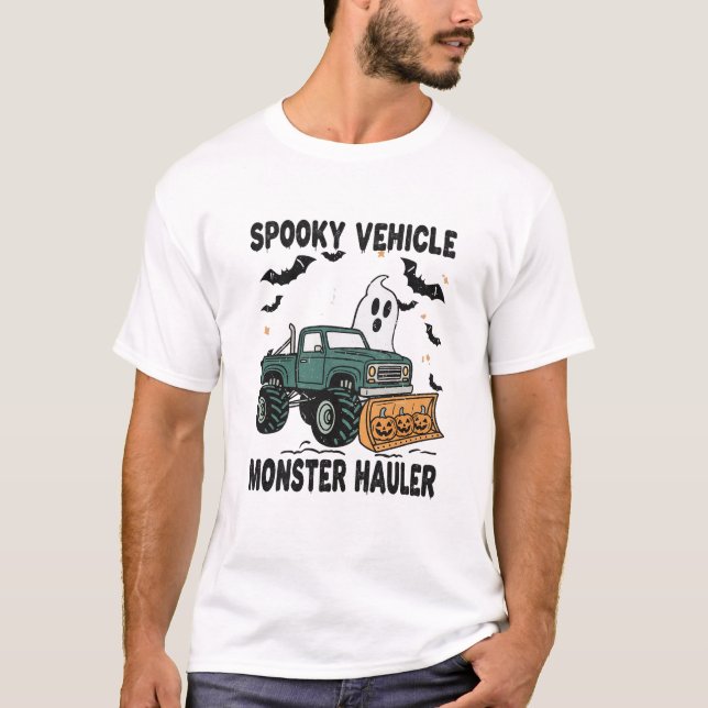 Camiseta Huler Monstro do Veículo Spooky (Frente)