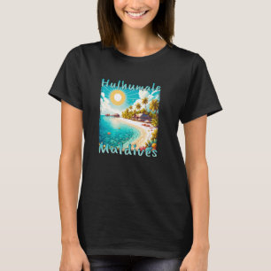 Camiseta Hulhumale Maldives Holiday Summer Grunge