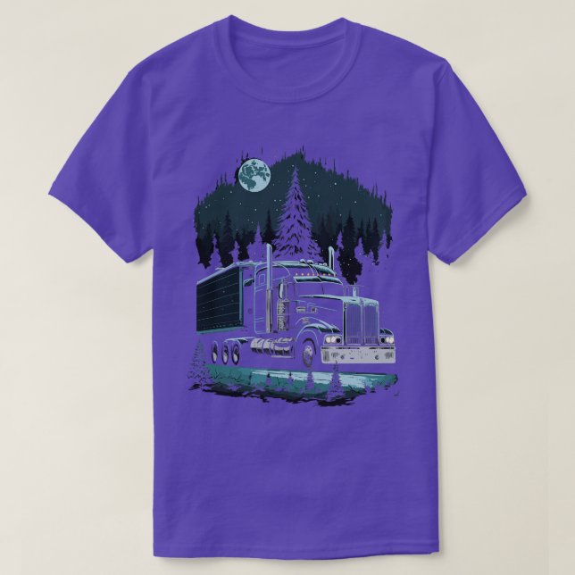 Camiseta Huling Holiday Cheer Christmas SemiTruck (Frente do Design)