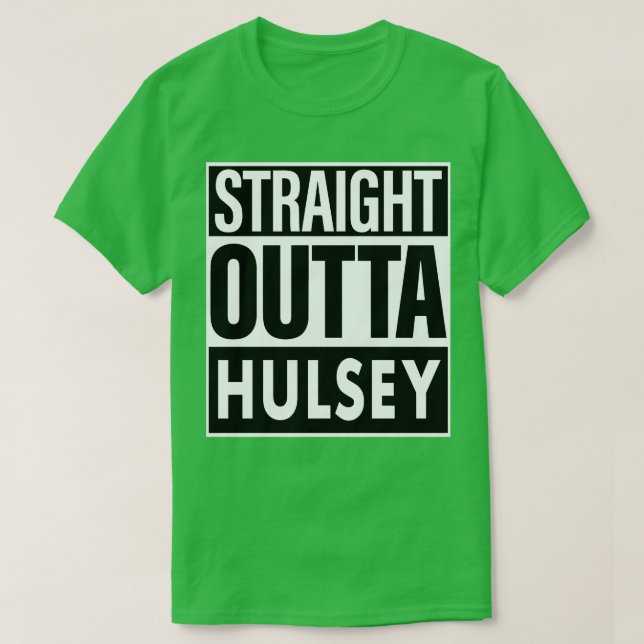 Camiseta Hulsey Name Hetero Outta Hulsey (Frente do Design)