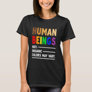 Camiseta Human Being 100 Organic Colors May Vary LGBT
