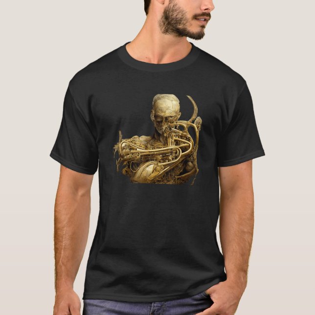 Camiseta Human Body Anatomy Made Out Of Brass Instruments (Frente)