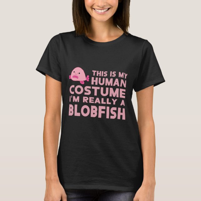 Camiseta Human Costume Blobfish Aquarium Anatomy (Frente)