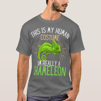 Camiseta Human Costume Im Really A Chameleon fun