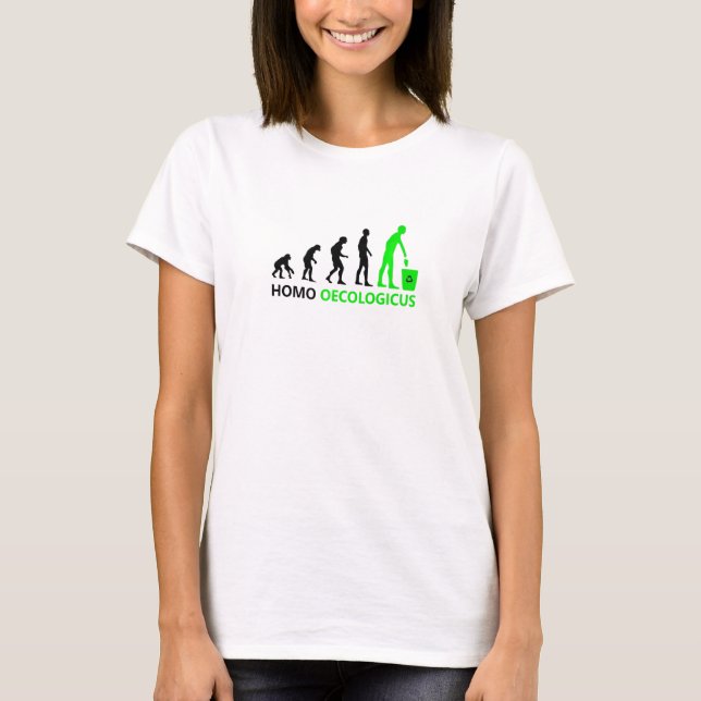 Camiseta Human Evolution And Culture Environment Homo Oecol (Frente)