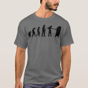 Camiseta Human Evolution Pizza Delivery Guy Eating Pizza It