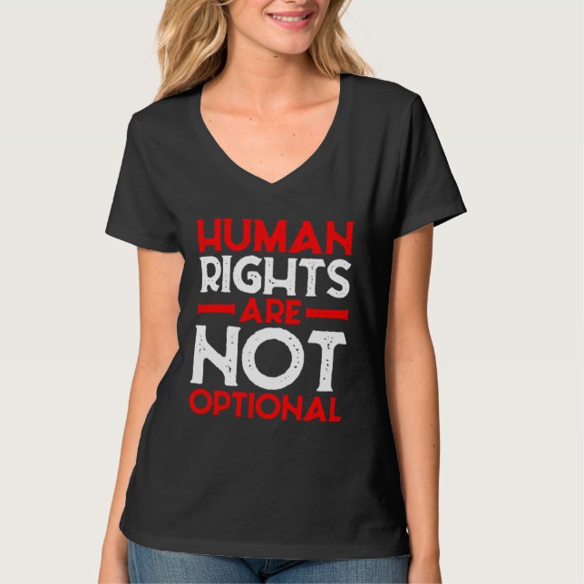 Camiseta Human Rights Are Not Optional (Frente)