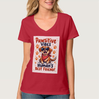 Camiseta Human’s Best Friend Cute Dog
