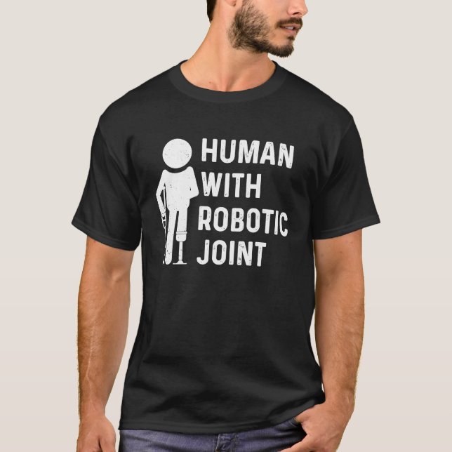 Camiseta Human With Robotic Joint Blindness (Frente)