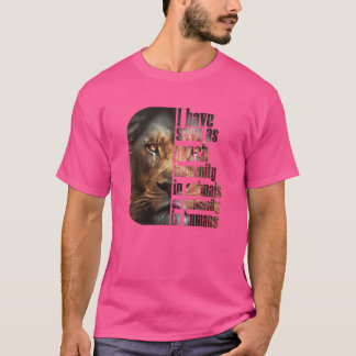 Camiseta humanidade em amigos animais