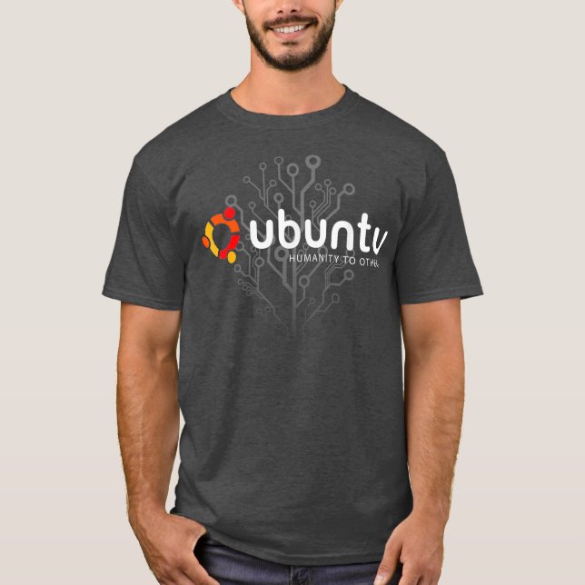 Camiseta Humanidade Ubuntu Linu para outros (Frente)
