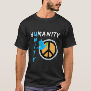 Camiseta Humanity Unity Peace Sign Design