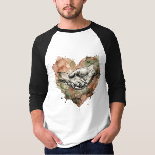 Camiseta Humano Amante de Cachorro Laço Animal Aquarela Cor