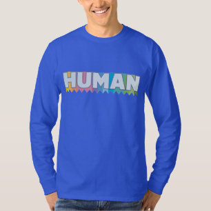 Camiseta Humano - Arco-íris