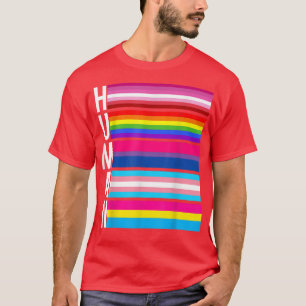 Camiseta Humano Com Gay Bi Lésbica Transgênero E Bandeira P