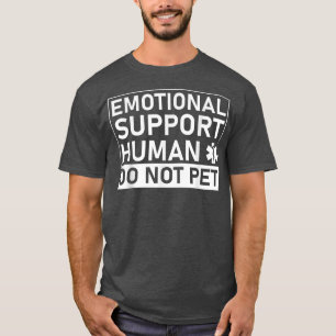 Camiseta Humano Emocional Não Pet Suportar Presentes De Pro