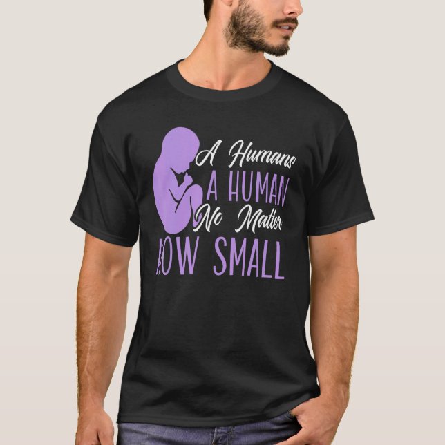 Camiseta Humano Humano Não importa quão pequeno é o Anti-ab (Frente)