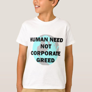 Camiseta Humano não precise a avidez incorporada
