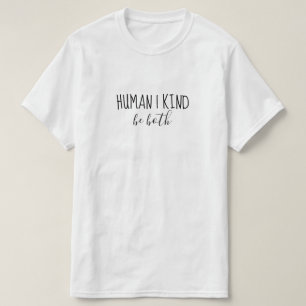 Camiseta Humano Tipo Seja ambos