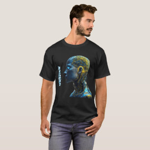 Camiseta Humanoid Robot Face Artificial Intelligence Tech