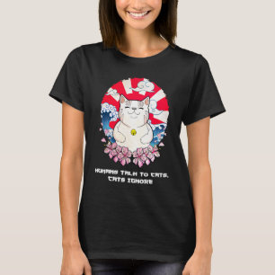 Camiseta Humanos Falam com Gatos Gato Humor Gatinho Mãe d