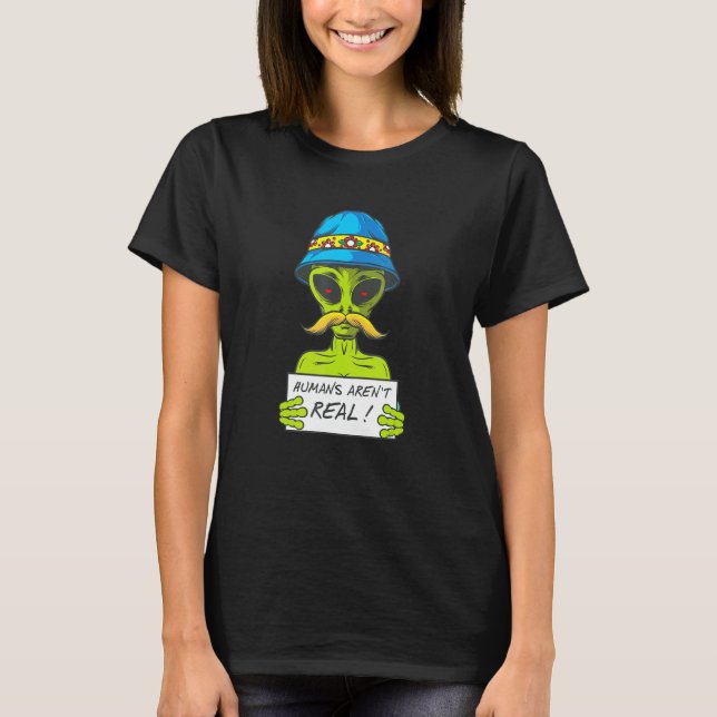 Camiseta Humanos Não Arrependem Vida Extraterrestre Alieníg (Frente)