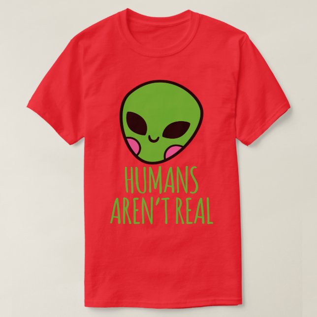 Camiseta Humanos não sentem cabeça real (Frente do Design)