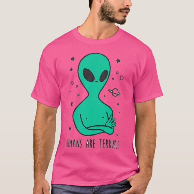 Camiseta Humanos são terríveis (Frente)