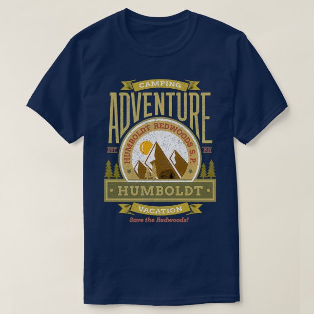 Camiseta Humboldt Redwoods State Park Redwood Highway Souve (Frente do Design)